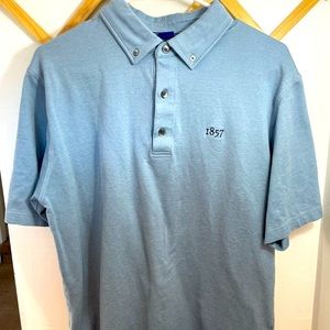 Footjoy 1857 premium golf polo. Size medium. Light blue heather.